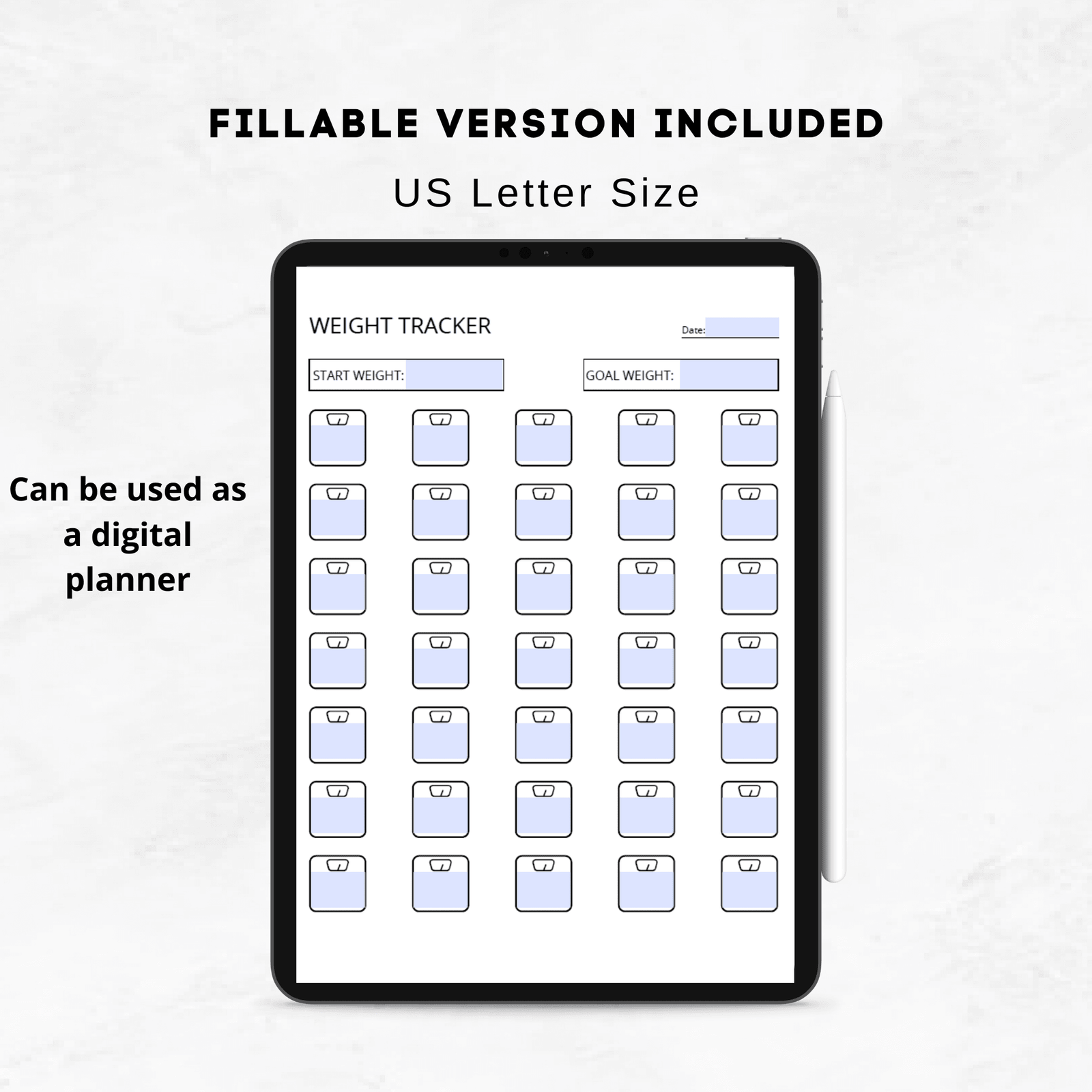 Weight Tracker Printable, Weight Loss Planner - Image 4