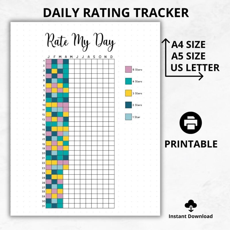 Printable Mood Tracker