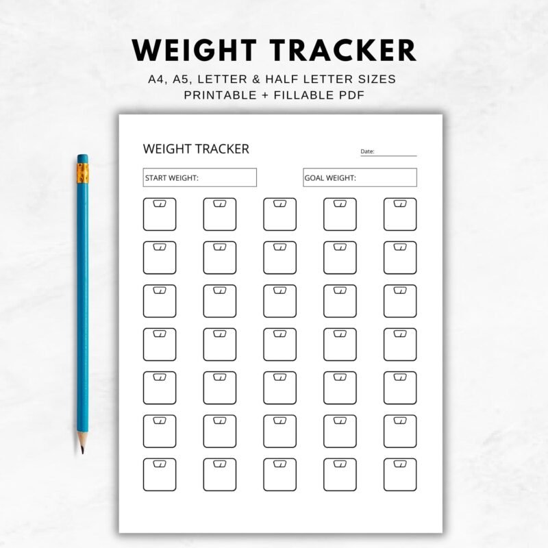 Weight Tracker Printable