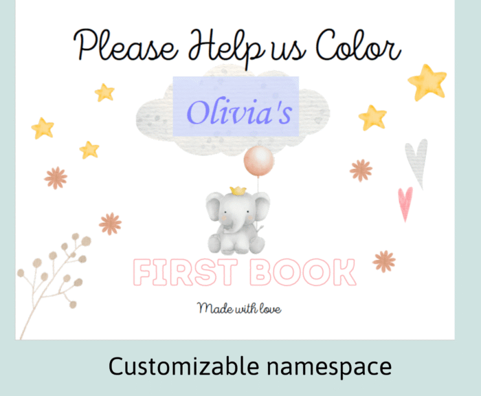 Printable ABC Book for Baby Shower ? 56 Pages A to Z Coloring & Writing Activity - Image 5