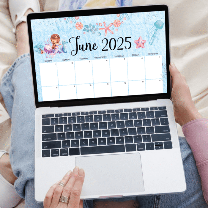 Under the Sea Theme June Calendar ? Printable, 2025 - Image 6
