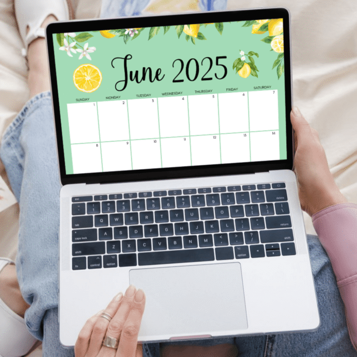 June 2025 Summer Sweets Printable Calendar - Image 3