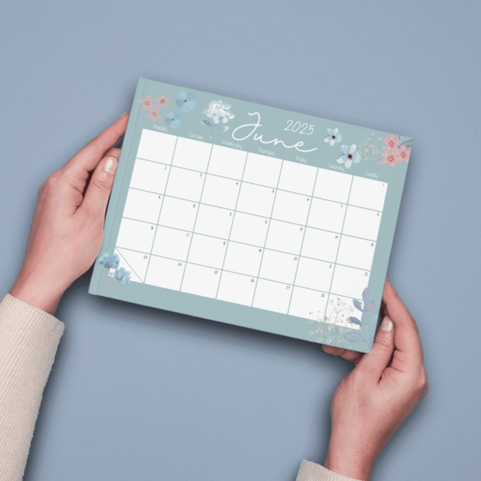 June 2025 Pastel Floral Printable Calendar ? Fillable PDF - Image 7