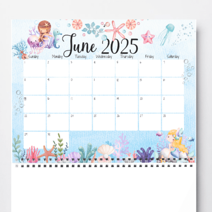 June 2025 Under the Sea Calendar - Image 6