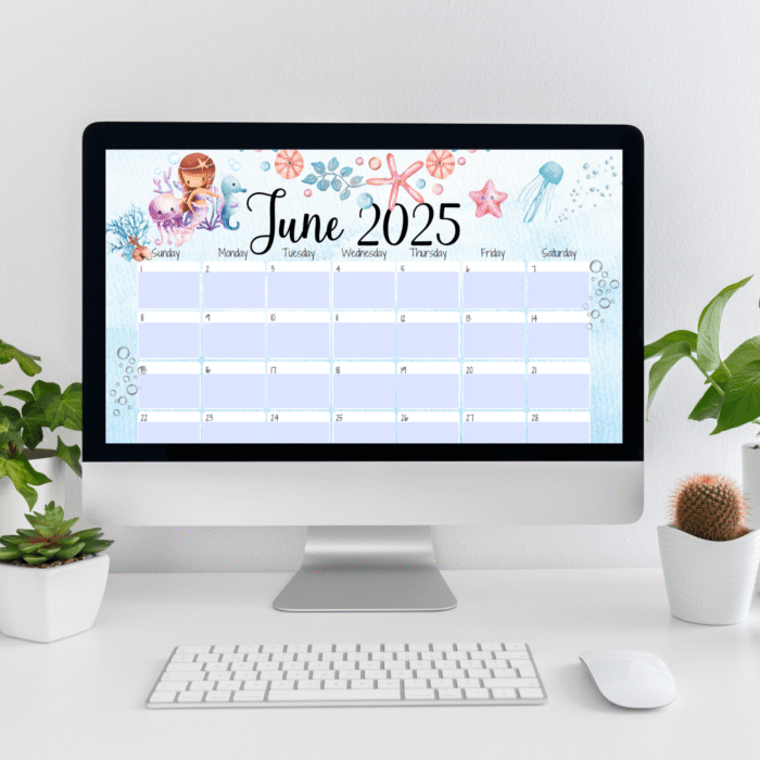 June 2025 Under the Sea Calendar - Image 5