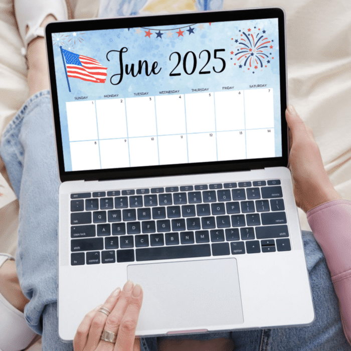 June 2025 Patriotic Printable Calendar ? 4th of July Theme - Image 4