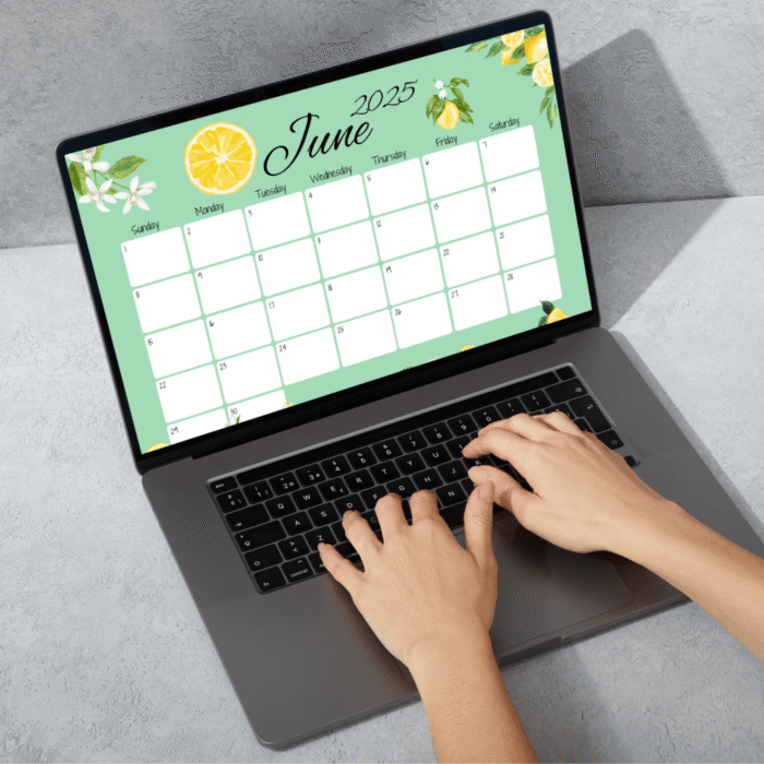 June 2025 Summer Treats Printable Calendar - Image 4
