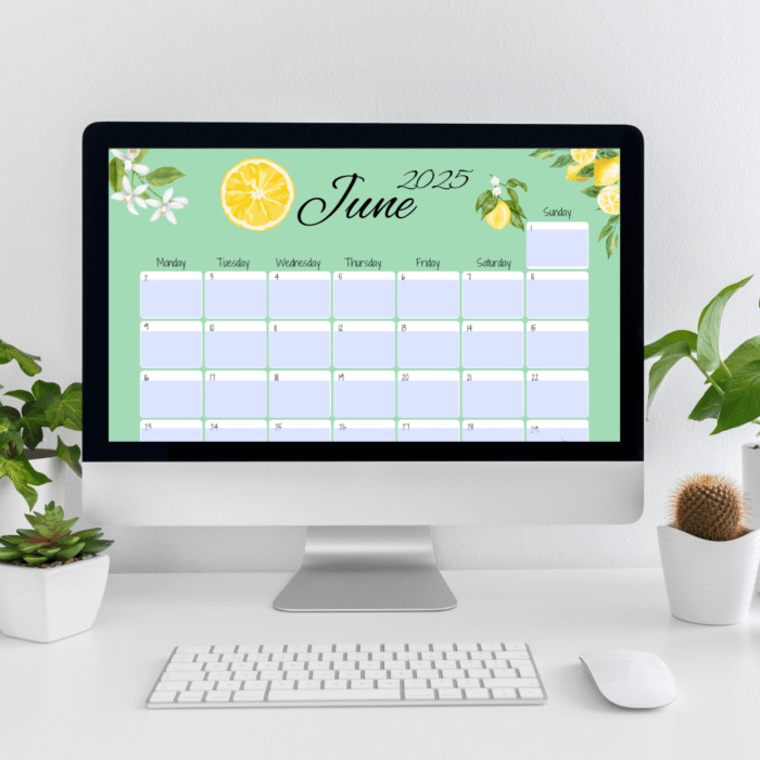 June 2025 Summer Treats Printable Calendar - Image 5