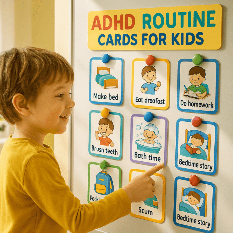 Visual Routine Board for ADHD Kids â€“ Step-by-Step Guide