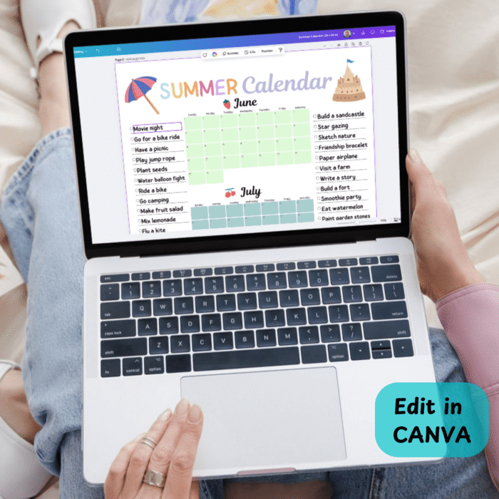 Summer Activity Calendar for Kids ? 3-Month Editable Printable - Image 6