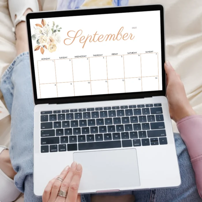 Autumn Leaves September 2025 Calendar â€“ Printable & Fillable PDF