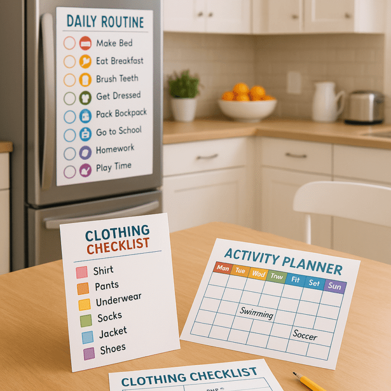 Visual Schedule for Kids with ADHD - Printable Works