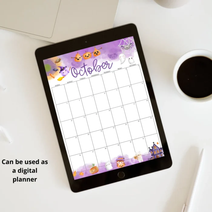 October 2025 Halloween Calendar